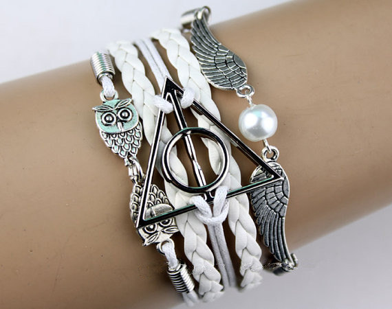 Harry potter leather charm on sale bracelet